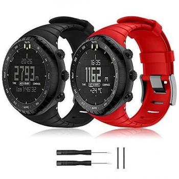 TOPsic Banda de Reloj para Suunto Core Correa, Correa Reemplazo de Silicona Suave Deportiva para Suunto Core Pulsera Correa
