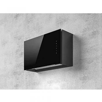 Hélica RULES BL/F/60 - Campana extractora de cocina de 60 cm, filtrante, instalación pared, cristal/negro
