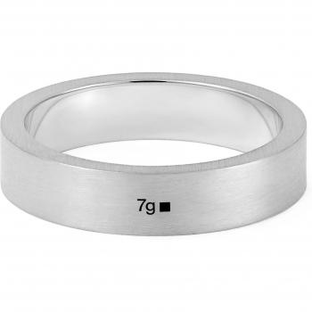 Brushed Sterling Silver Ribbon Ring