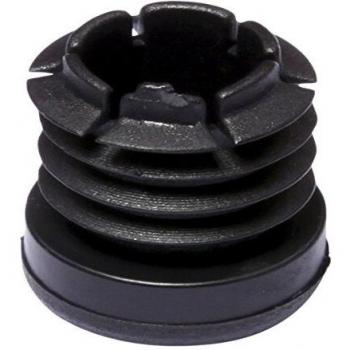 Brinox B75445N Contera Interior Redonda, Negro, Diámetro 22 mm, Set de 50 Piezas