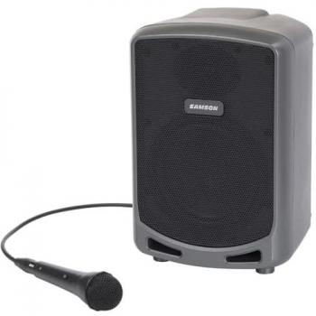 Samson Expedition Express+ Portable Bluetooth Speaker System with 75W Power, 3-Channel Mixer, 20h Battery Life, XLR/AUX/LINE IN Inputs