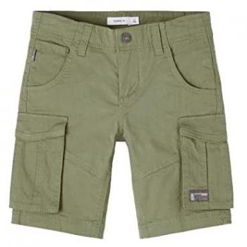 Pantalones Cortos Cargo Ryan Twibamgo de Name It, tipo cargo, con múltiples bolsillos, ajuste cómodo, material ligero y transpirable, diseño moderno y versátil