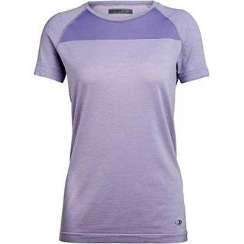 Icebreaker - Camiseta sin costuras para mujer, color morado, XS