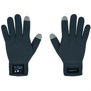 hi-Fun Hi-Call - Guantes Bluetooth para Mujer, Color Gris