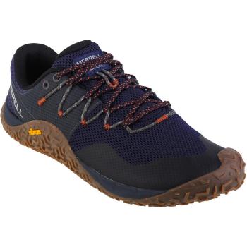 Merrell Zapatillas de Trail Running Glove 7 para hombre, color azul marino, diseño ligero y minimalista, suela Vibram para tracción óptima, malla transpirable, tecnología de amortiguación Merrell Air Cushion