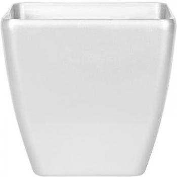 Vaso de Planta Argento de Fibra de Arcilla 41 x 42 x 42 cm para Interiores y Exteriores, Resistente a Todas las Climas