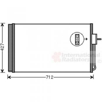 Condensador de aire acondicionado VAN WEZEL 37005611