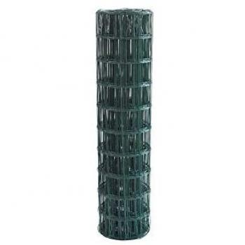 Red Promoplast 120 cm x 25 m - 100x75 mm - F.2,10 - Zincada y recubierta en PVC color verde