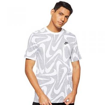 NIKE M NSW Hand Drawn AOP SS tee Camiseta de Manga Corta, Hombre, Black