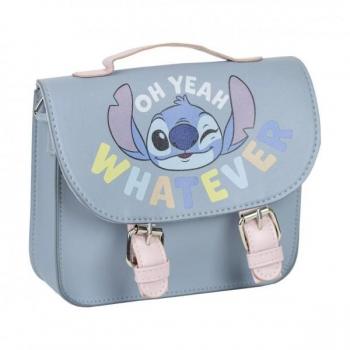 Bolso Satchel Stitch Azul 18.5 x 16.5 x 5.3 cm