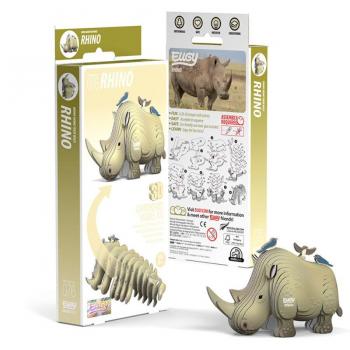 Rompecabezas 3D de Papel Eco-Amigable - Rinoceronte EUGY