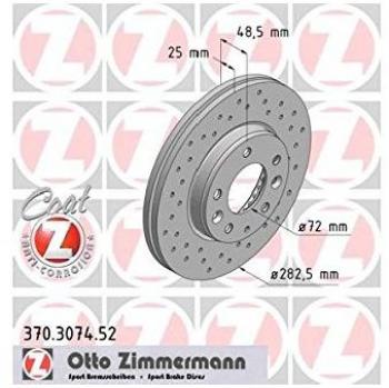 Disco de freno ZIMMERMANN 370.3074.52