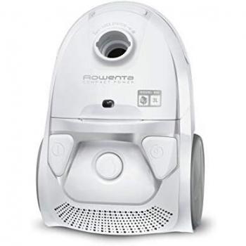Rowenta Ro3927Ea Compact Power - Aspiradora de Arrastre con Cable y Bolsa, Capacidad 3 L, Potencia 750 W, Color Blanco
