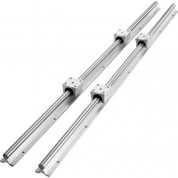 SBR16 Linear Guide Rail Set - 39.4 in (1000 mm) with 4 SBR16UU Slide Blocks