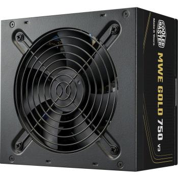 Fuente de Alimentación Cooler Master MWE Gold V3 750W ATX 3.1 No Modular 80+ Gold Ventilador 120mm