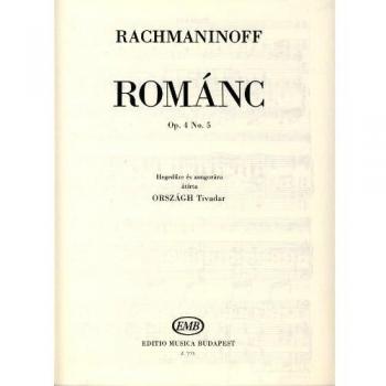 RACHMANINOV - Romance Op.4 nº 5 para Violin y Piano