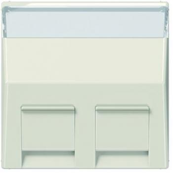 Placa con regleta de inscripción para adaptador 30° blanco marfil JUNG 0712000533
