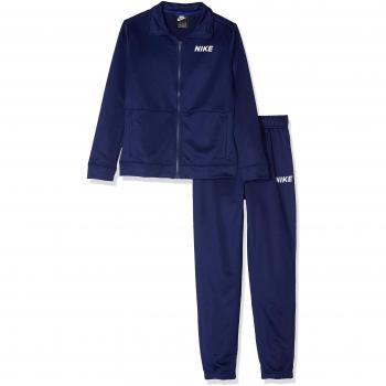 NIKE B NSW TRK Suit Poly Warm UP, Niños, Blue Void/Blue Void/White, L