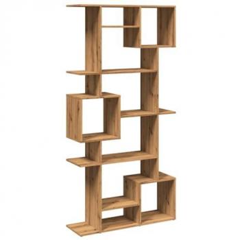 Estantería de madera de ingeniería Roble Artisan 92x29x188 cm, librería, armario para libros, armario de almacenaje