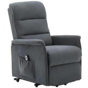 Sillón elevador eléctrico en tela gris oscuro CAPUCINE