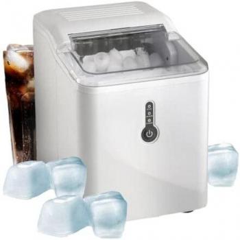 Fabbricador de Hielo a Cubitos Innoliving INN-853 con Capacidad de 1.5 Litros, Potencia de 120 W y Color Acero Inoxidable - Produce 9 Cubitos en 9