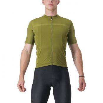 Jersey Castelli Classifica Manga Corta Verde, Talla XL