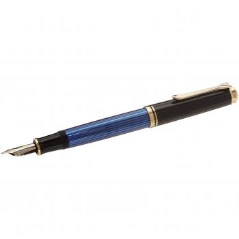 Pelikan Souveran M600 pluma estilográfica pen-fine, Negro/Azul