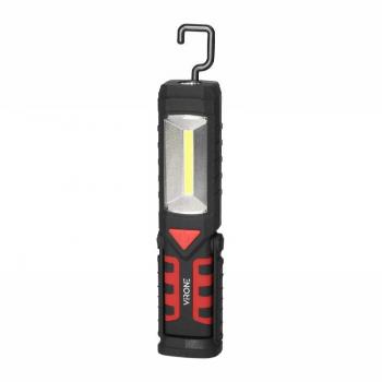 Linterna LED COB 3W+1W Recargable 2800mAh con Función Powerbank y Gancho