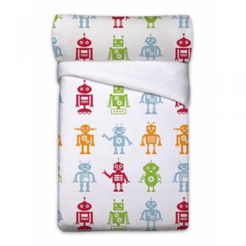 Juego de Funda Nórdica Pierre Cardin Robots Blanco para Cama de 90 - 3 Piezas