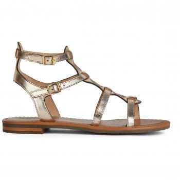 Sandalias Planas Geox Sozy para Mujer en Dorado