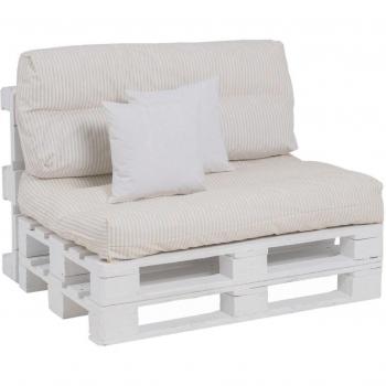 Cojín 4 Piezas Beige 120 x 80 cm