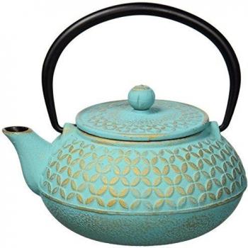 Quid 7407046 - Tetera hierro con filtro inox, color Multicolor
