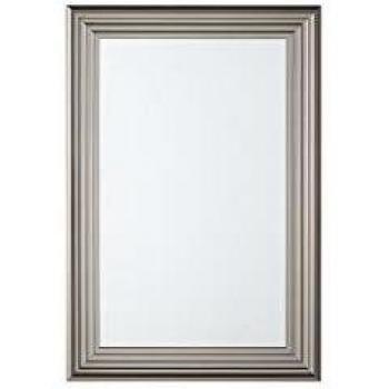 Espejo de Pared Plateado Rectangular 61 x 91 cm Moderno Simple Minimalista para Dormitorio y Sala de Estar