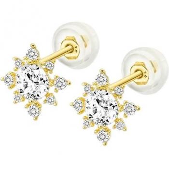 Pendientes Time Road Hin00127 Oro 9K Mujer
