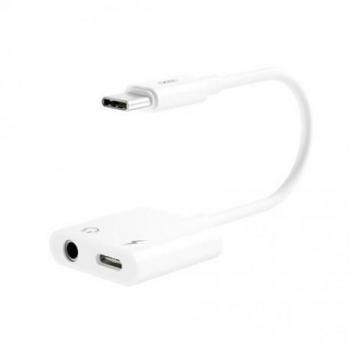 Adaptador USB-C Macho a USB-C Hembra y Mini Jack - XONBR172D