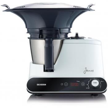 Severin KM 3895 - Robots de cocina, 1050 W, color blanco y negro