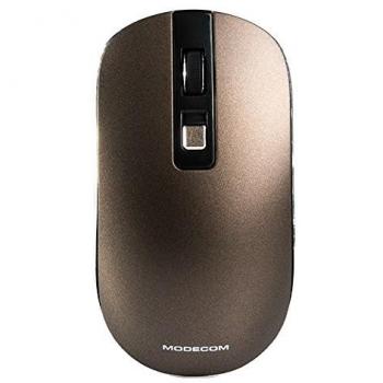 Ratón Inalámbrico Óptico Modecom MC-WM101 1600 DPI Color Marrón Ambidiestro