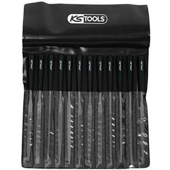 KS TOOLS 140.3050 - Juego de 12 limas de agujas, 145 mm de largo