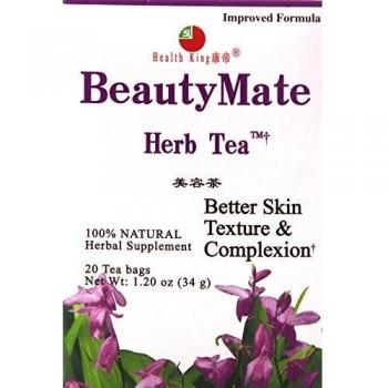 Health King Medicinal Teas Beautymate Herb Tea Bags, 20 Count
