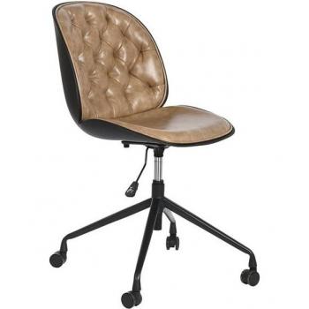 Silla de Oficina Marrón Claro DKD Home Decor