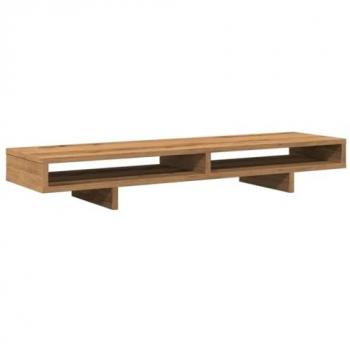 Soporte de Pantalla de Madera Ingeniería Artisian 100x27x15 cm Marrón
