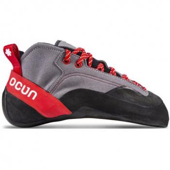 Zapatos de Escalada Ocun Jett Crack para Hombre - Gris/Rojo, Talla 41.5