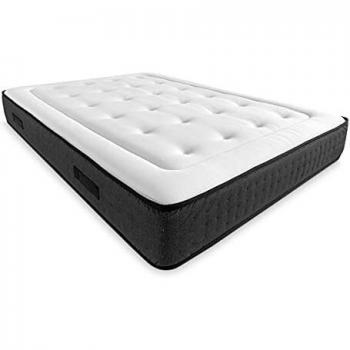 Pack Colchón Viscoelástico Creta + Canapé Extra-Reforzado | Color Blanco 150 x 190 | Montaje Incluido