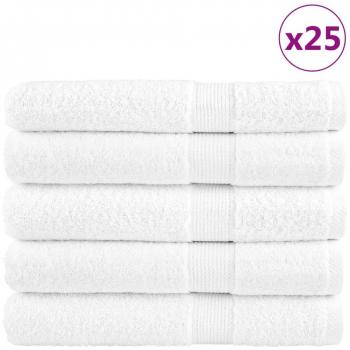 Toallas Premium SOLUND 25UDs Blanco 100x200cm 600gsm