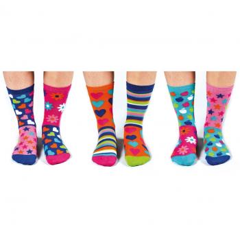 United Oddsocks - Recuadro 6 Odd calcetines para niñas - Hop Skip & Funk