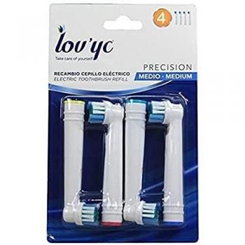 LOV YC Recambio Cepillo ELÉCTRICO 4 U. Precisión, Medio