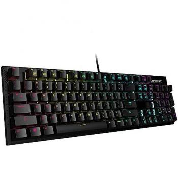 AORUS K1 Teclado USB Negro para Gaming con Iluminación RGB LED y Distribución QWERTY - Modelo Alemania