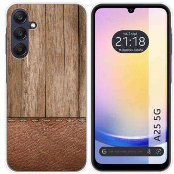 Funda Silicona para Samsung Galaxy A25 5G Diseño Madera 09 con Dibujos