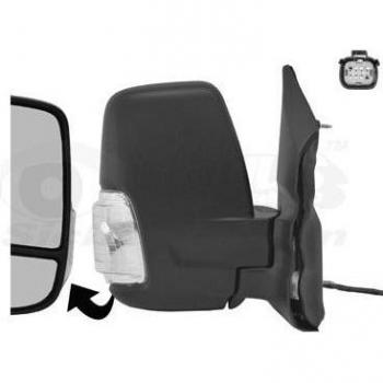 Espejo retrovisor VAN WEZEL 1991802 con ajuste eléctrico, calefacción y carcasa en color negro