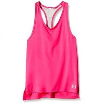 Under Armour Luna - Camiseta de tirantes para niña, color rosa